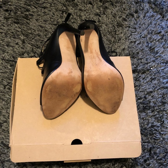 Zara Authentic Leather Lace Up Open Toe Bootie - Picture 2 of 7